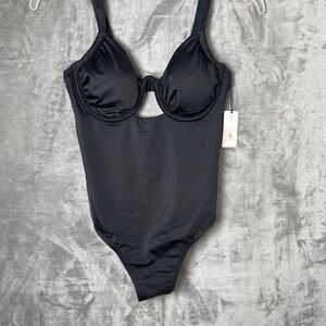 Black One-Piece Swimsuit